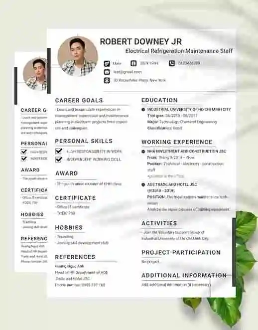mẫu cv