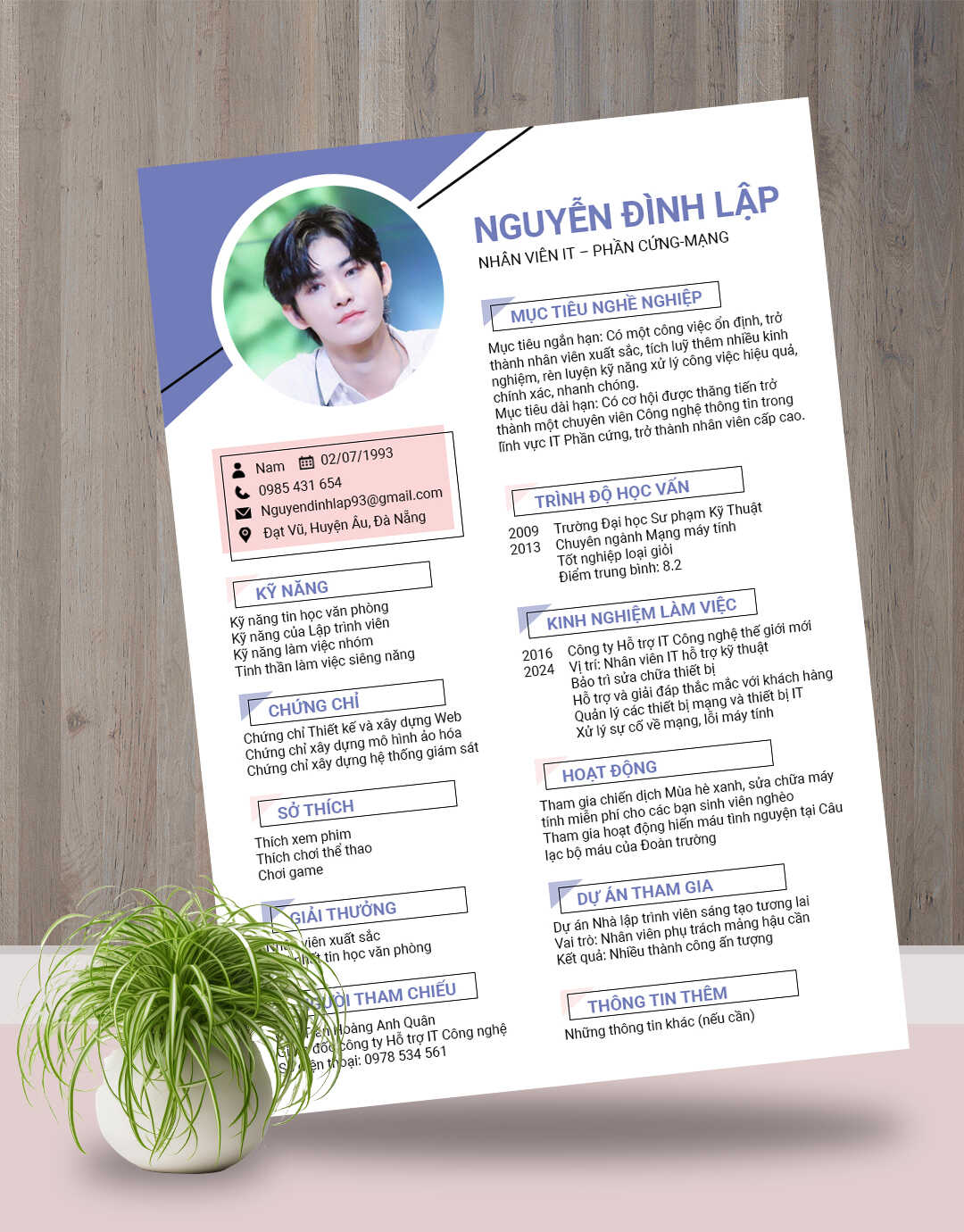 mẫu cv