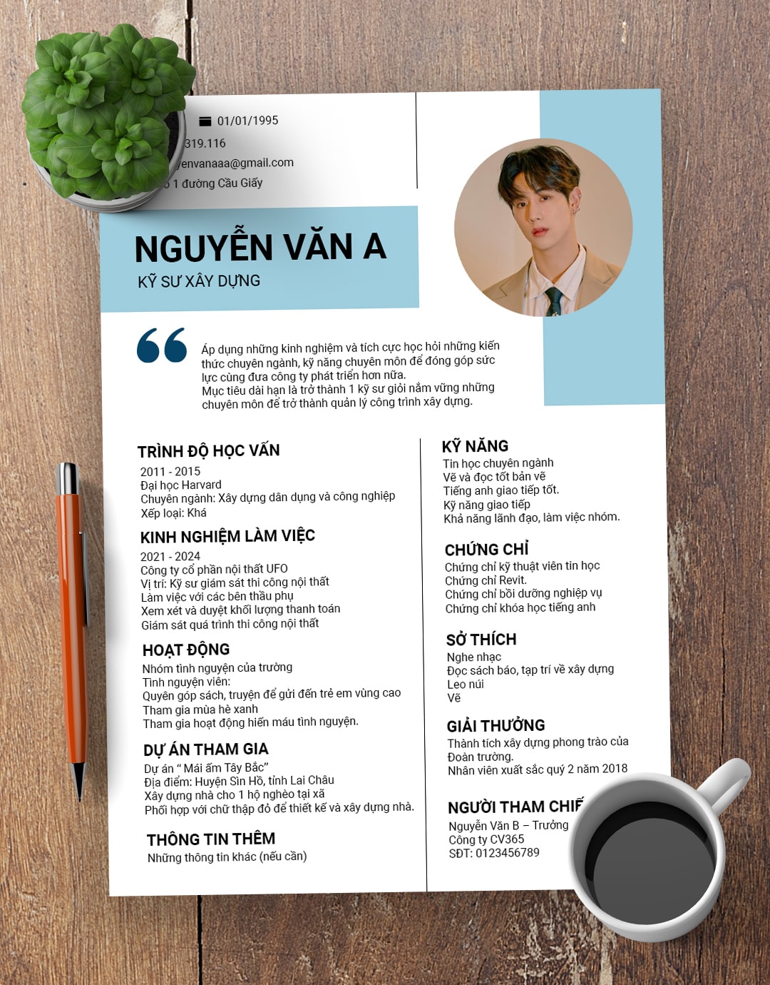 mẫu cv