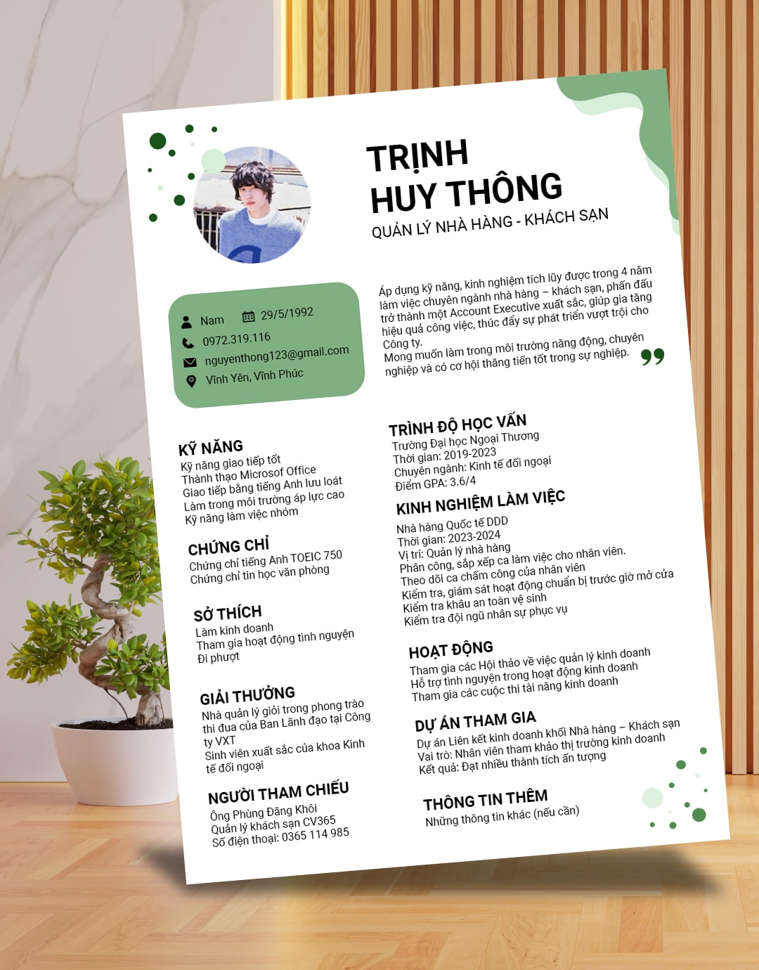 mẫu cv