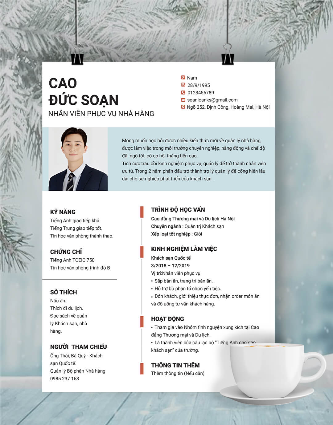 mẫu cv