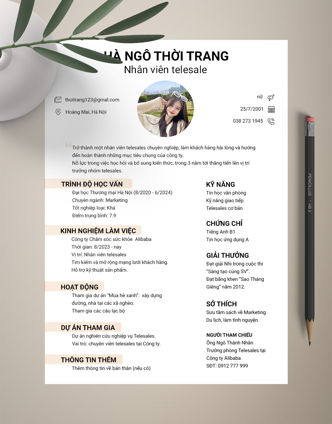 mẫu cv