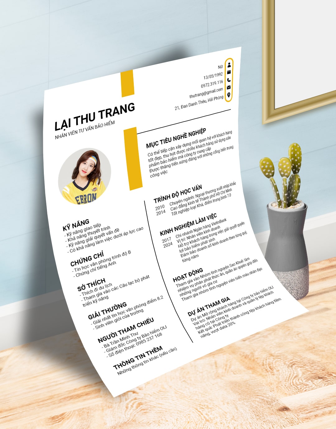 mẫu cv