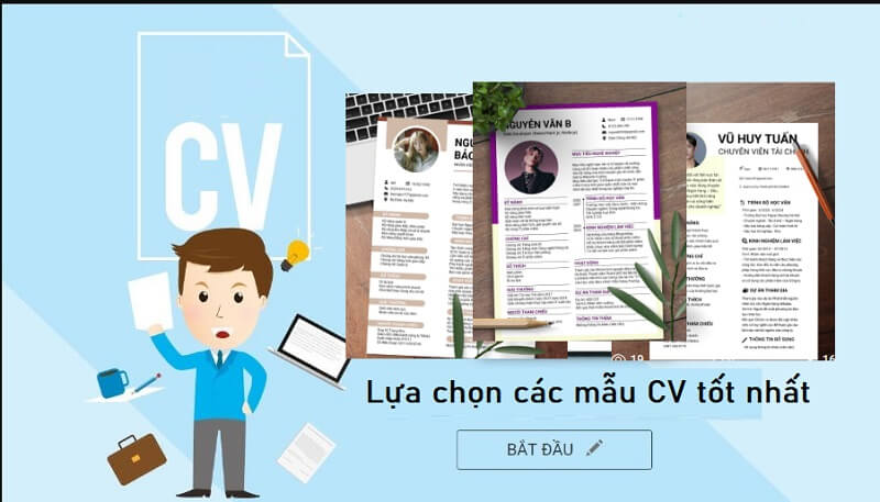 Danh sách mẫu CV chất lượng - Jobgovn