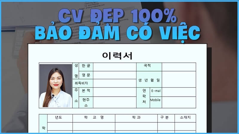 Tạo CV tiếng Hàn hiệu quả