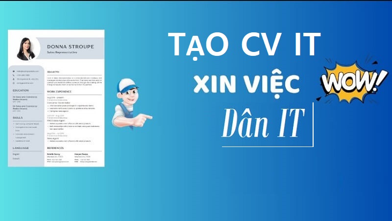 Tạo mẫu CV IT