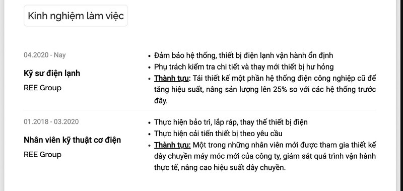 Tips viết CV kỹ thuật hiệu quả